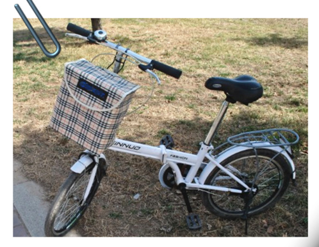 Panier pour vélo ME TOO en toile - Ref 2270387