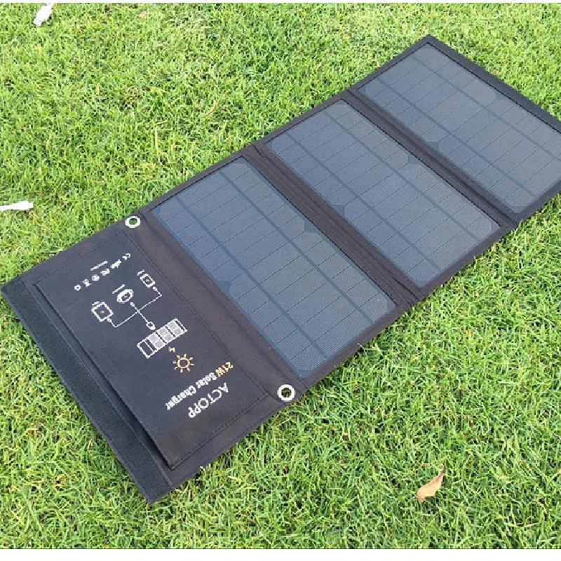 Panneaux solaires pliables 21W 5V pour charger Iphone Ipad PSP GPS - Ref 3423796