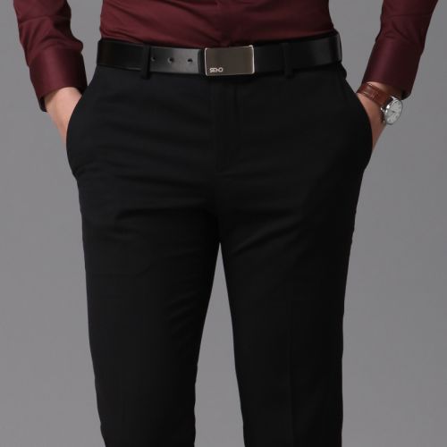 Pantalon Slim-type pour jeunesse Fibre de polyester fibres viscose rayonne printemps - Ref 1465700