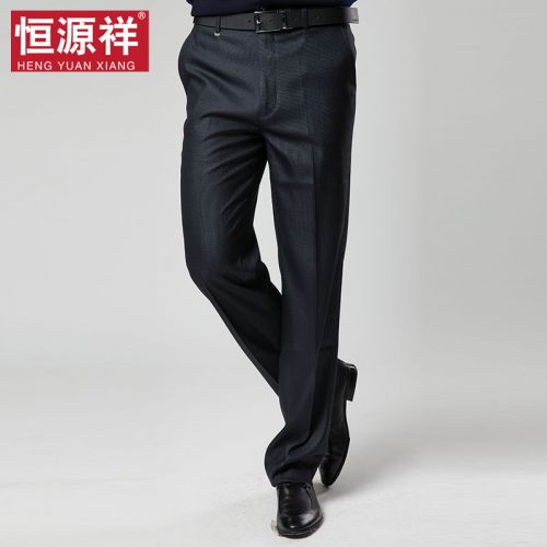 Pantalon droit de fibres viscose polyester, rayonne pour hiver - Ref 1466242