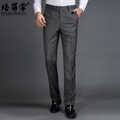 Pantalon droit BAROMON de fibres viscose polyester, rayonne pour automne - Ref 1466340