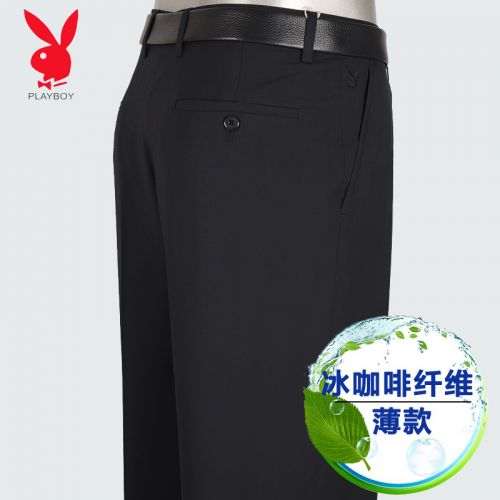 Pantalon PLAYBOY Fibre de polyester fibres viscose rayonne pour été - Ref 1466429