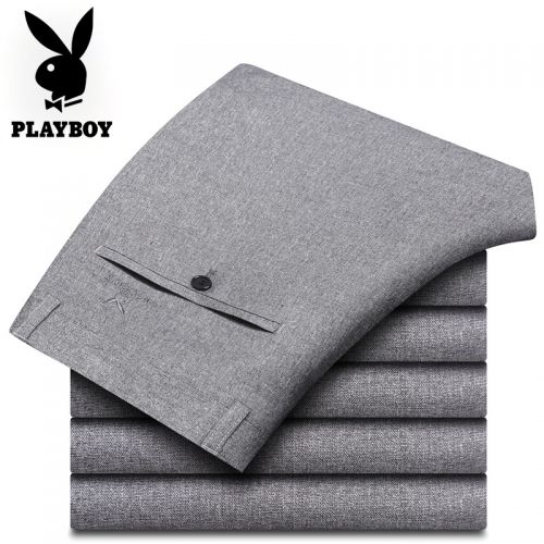 Pantalon droit PLAYBOY fibres de viscose rayonne polyester polyuréthane élastique fibre spandex pour été - Ref 1466678