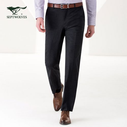 Pantalon droit pour personne âgée SEPTWOLVES Laine fibre élastique de polyuréthane spandex hiver - Ref 1466810