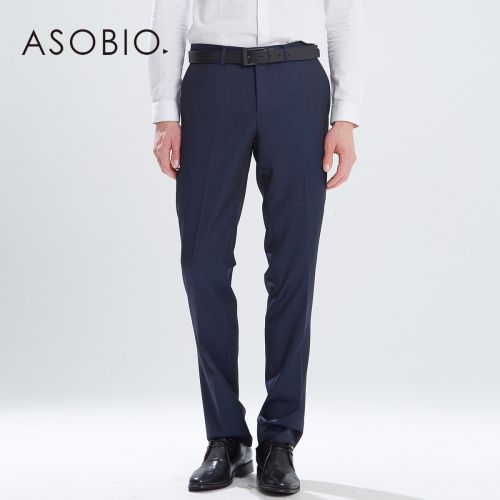 Pantalon Slim-type ASOBIO en laine - Ref 1466833