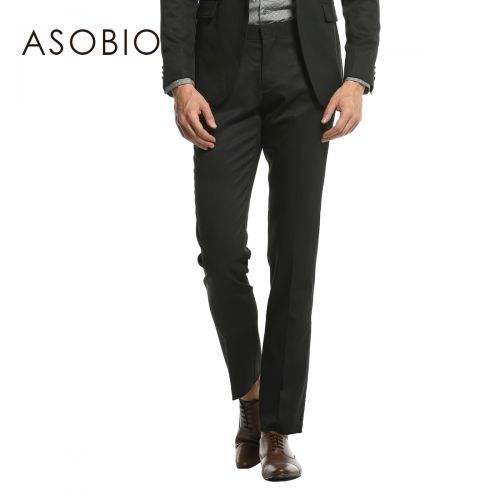 Pantalon Slim-type ASOBIO en laine - Ref 1466837