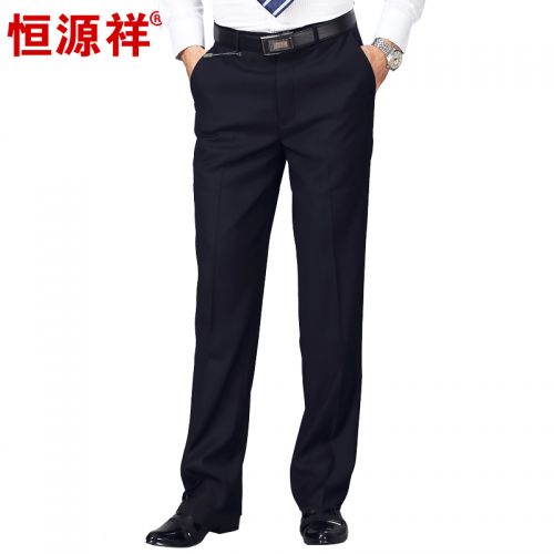 Pantalon droit de fibres viscose polyester, rayonne pour automne - Ref 1466850