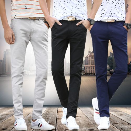 Pantalon Slim-type pour adolescent AGAMEMNON en coton été - Ref 1467156