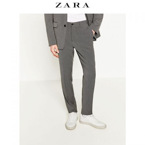 Pantalon Slim-type pour jeunesse ZARA Fibre de polyester fibres viscose rayonne été - Ref 1467208