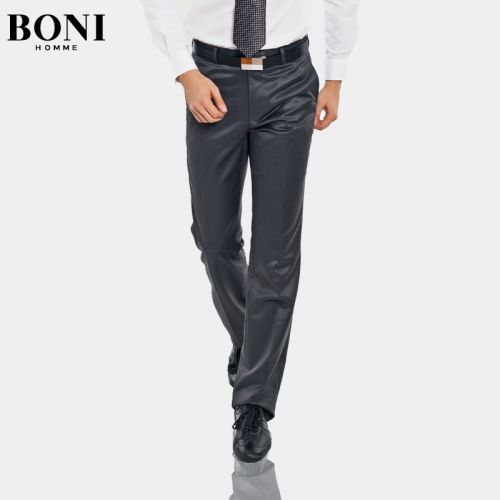 Pantalon droit BONI laine de soie pour printemps - Ref 1467308