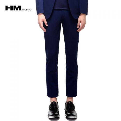 Pantalon Slim-type pour jeunesse HIM UOMO de fibres viscose polyester, rayonne polyuréthane élastique fibreux spandex automne - Ref 1467325