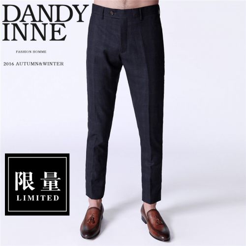 Pantalon Slim-type pour jeunesse DANDYINNE en laine automne - Ref 1467374