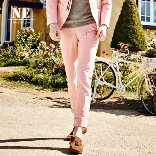 Pantalon Slim-type pour jeunesse EARL JOEL en polyester printemps - Ref 1467414