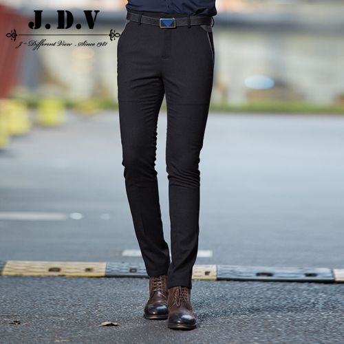 Pantalon Slim-type pour jeunesse J.D.V La fibre de polyester laine, fibres viscose hiver - Ref 1467421