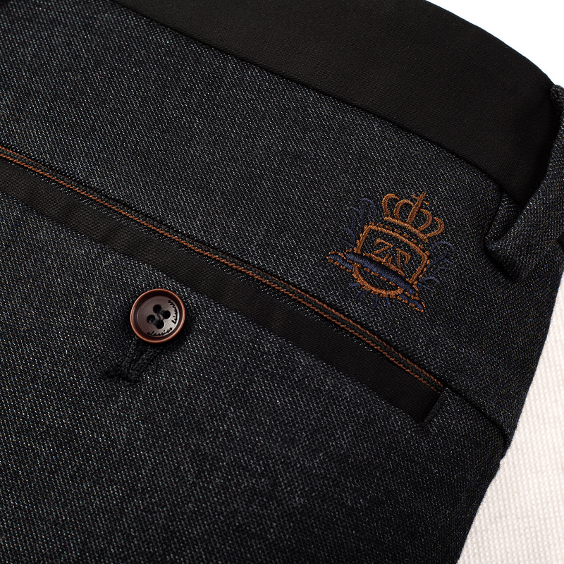 Pantalon Slim-type en coton pour automne - Ref 1467459