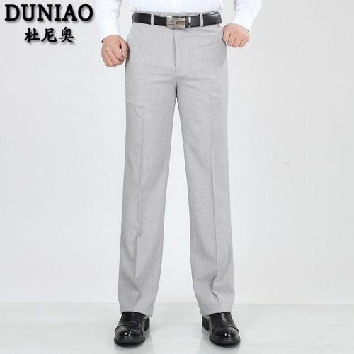 Pantalon droit Polyester lin de fibres viscose rayonne pour printemps - Ref 1467574