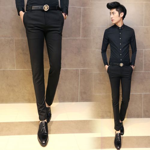 Pantalon Slim-type pour jeunesse en nylon printemps - Ref 1467822