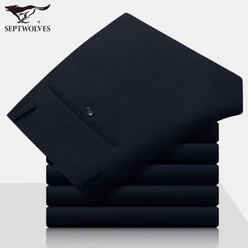 Pantalon droit SEPTWOLVES en polyester pour automne - Ref 1468157