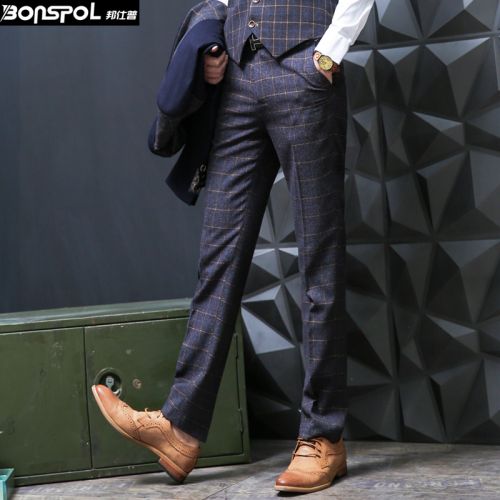 Pantalon droit BONSPOL Fibre de polyester fibres viscose rayonne pour automne - Ref 1468258