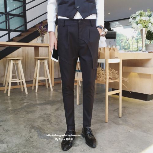 Pantalon Slim-type pour adolescent en coton automne - Ref 1468383