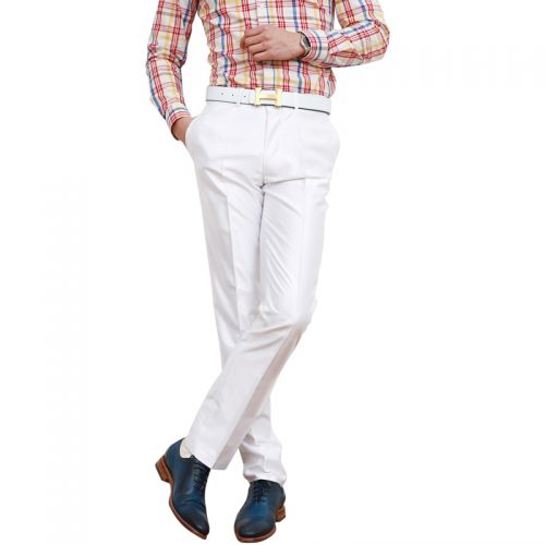 Pantalon Slim-type FACETON en polyester - Ref 1468525