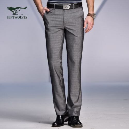 Pantalon droit SEPTWOLVES en polyester pour été - Ref 1468626