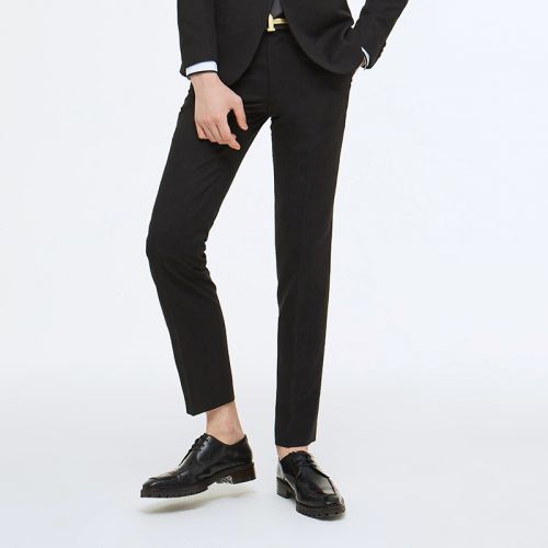 Pantalon Slim-type pour jeunesse FACETON fibre de polyester fibres viscose rayonne automne - Ref 1468630