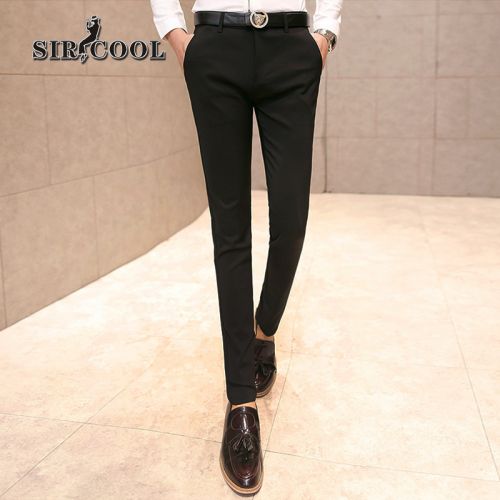 Pantalon Slim-type pour jeunesse SIR COOL Coton fibre élastique de polyuréthane spandex fibres polyamide nylon printemps - Ref 1468876