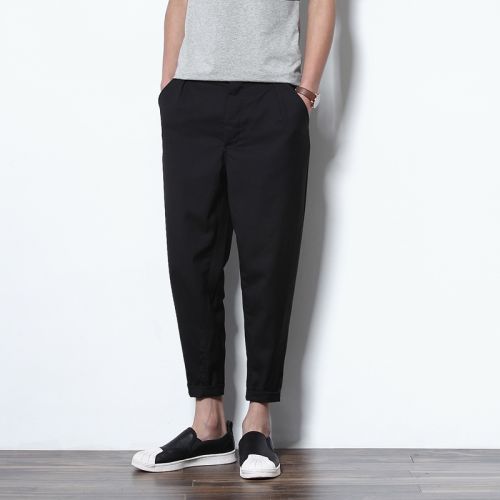 Pantalon pantalons fuselés pour jeunesse SXSUOYI en coton été - Ref 1468930