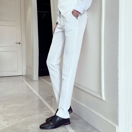 Pantalon Slim-type pour jeunesse polyester polyuréthane élastique fibre spandex coton automne - Ref 1468933