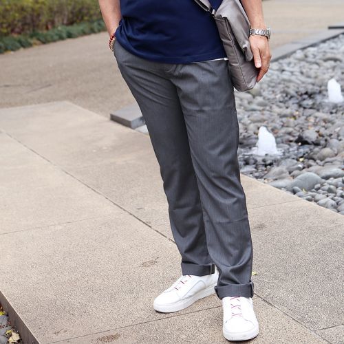 Pantalon droit pour personne âgée ACECRED de fibres viscose polyester, rayonne polyuréthane élastique fibreux spandex été - Ref 1468946