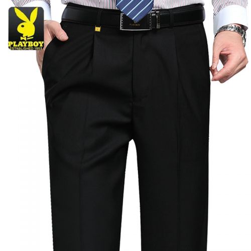 Pantalon droit PLAYBOY Nouvelle fibre de polyester fibres viscose rayonne pour été - Ref 1469052