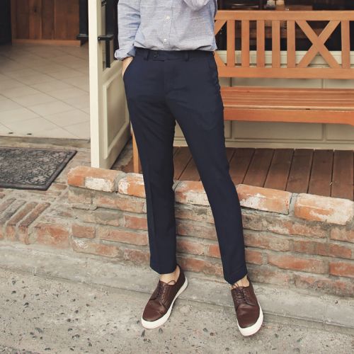 Pantalon droit pour jeunesse en polyester printemps - Ref 1469139