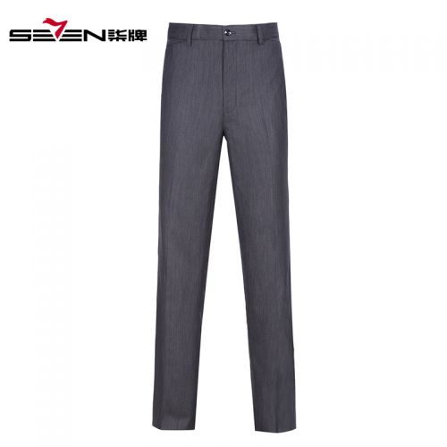 Pantalon droit SEVEN7 en polyester pour été - Ref 1469175