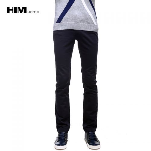 Pantalon Slim-type pour jeunesse HIM UOMO Coton, de fibres polyamide nylon polyuréthane élastique fibre spandex automne - Ref 1469249