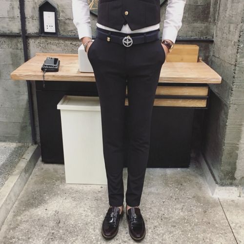 Pantalon Slim-type pour jeunesse en coton printemps - Ref 1469256