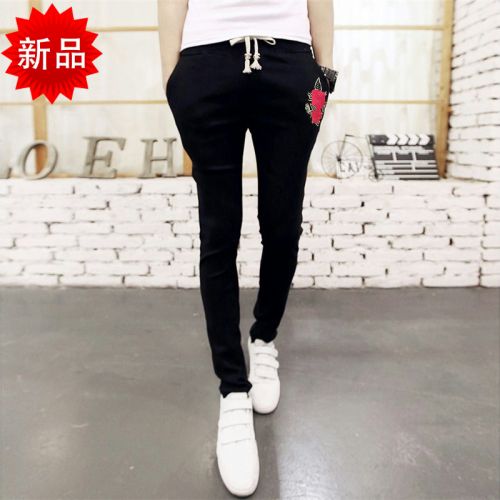 Pantalon Slim-type pour adolescent en coton printemps - Ref 1469414