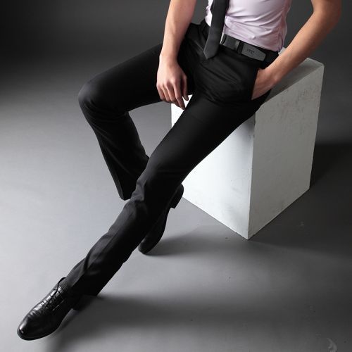 Pantalon Slim-type en laine pour hiver - Ref 1469418