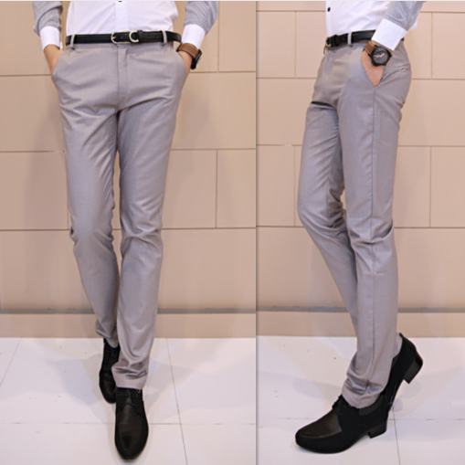 Pantalon Slim-type en coton - Ref 1469428