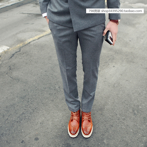 Pantalon Slim-type pour jeunesse en coton printemps - Ref 1469558