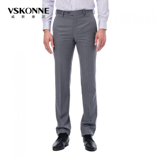 Pantalon droit VSKONNE en laine pour été - Ref 1469691