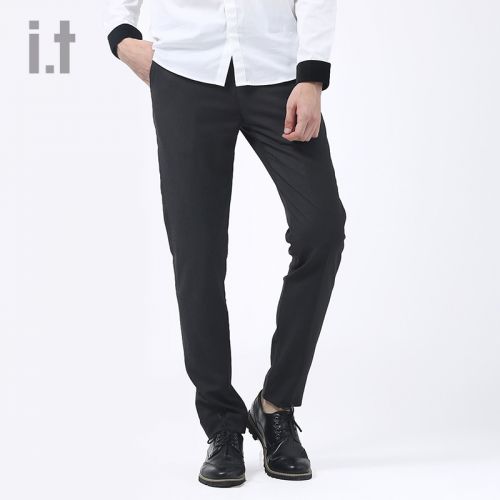 Pantalon droit pour jeunesse de fibres viscose polyester, rayonne , laine automne - Ref 1469842
