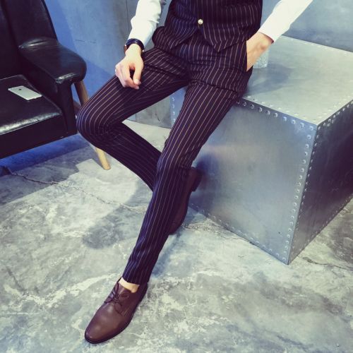 Pantalon Slim-type pour adolescent en coton automne - Ref 1469877