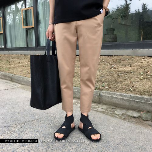 Pantalon Slim-type pour jeunesse en coton été - Ref 1470224