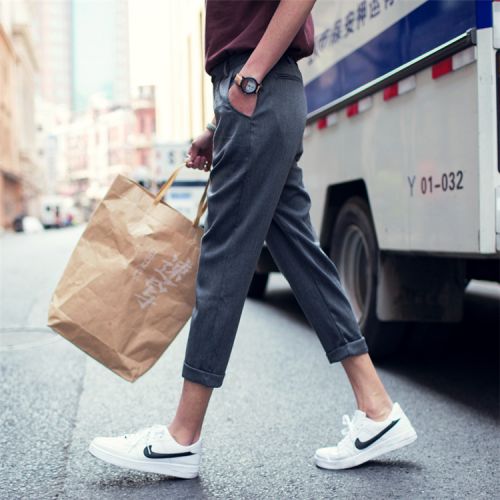 Pantalon pantalons fuselés pour adolescent en polyester été - Ref 1470275