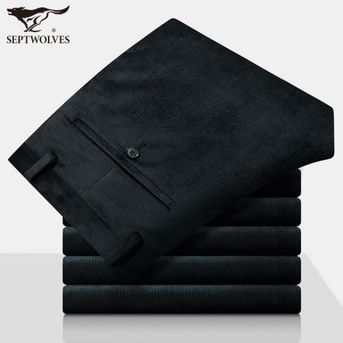 Pantalon droit SEPTWOLVES en polyester pour automne - Ref 1470293