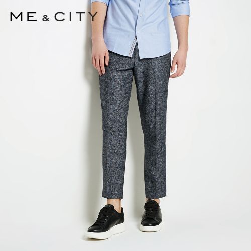 Pantalon droit pour jeunesse ME&AMPCITY laine lin automne - Ref 1470502