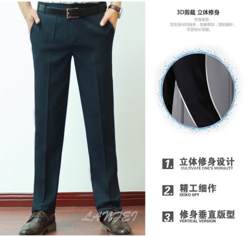 Pantalon droit pour adolescent en polyester été - Ref 1470665