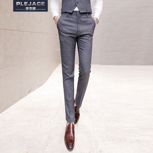 Pantalon Slim-type pour adolescent PLEJACE en polyester automne - Ref 1471005