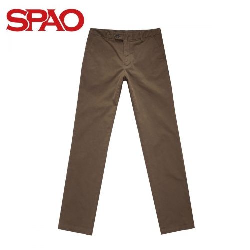 Pantalon droit SPAO en coton pour automne - Ref 1471022